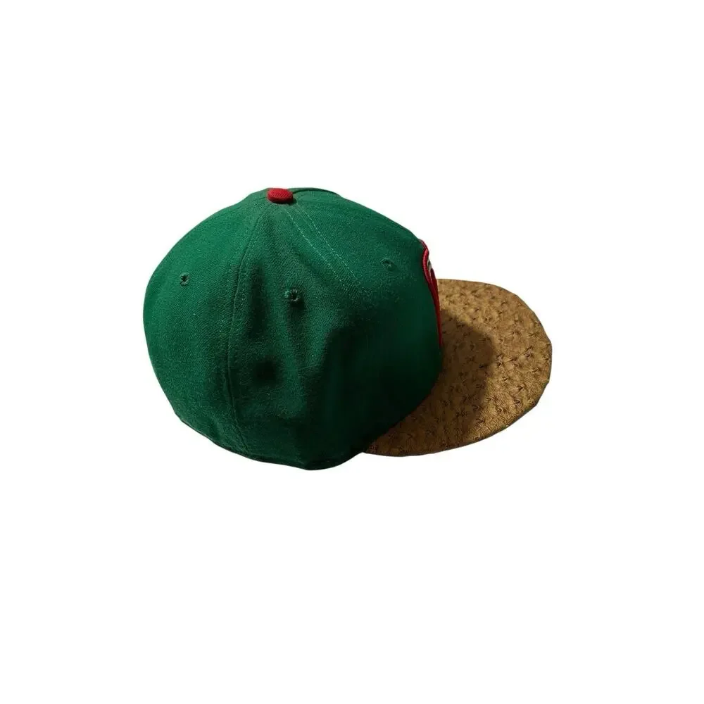 New Era Mexico World Baseball Classic 59Fifty Faux Ostrich Brim HAT 7 3/8 Fitted